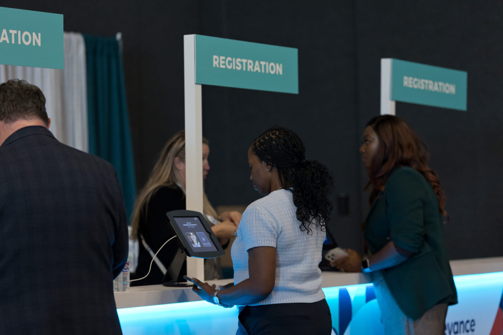 People registering at MHPA25