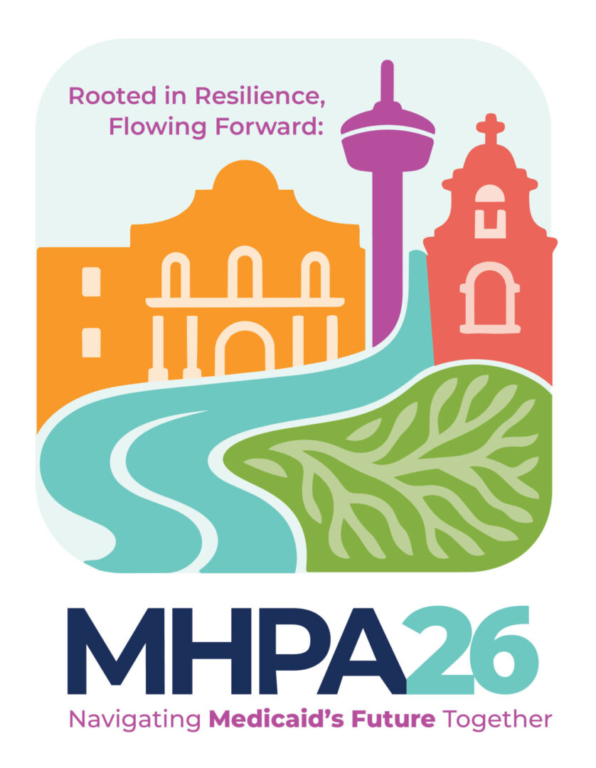 MHPA26 logo text with Navigating Medicaid Forward Together tagline